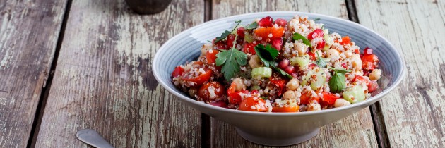 Spring Quinoa and Pomegranate Salad